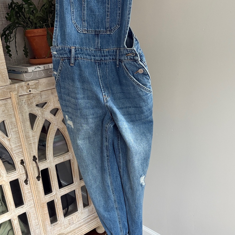 Women's Blue Denim Overalls - Picture 4 of 5